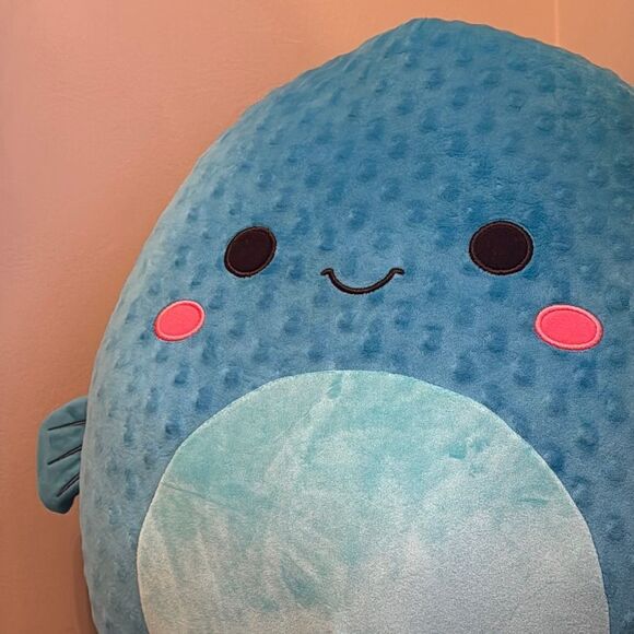 Squishmallows Refalo Blue Pufferfish Plush Toy - Picture 6 of 6